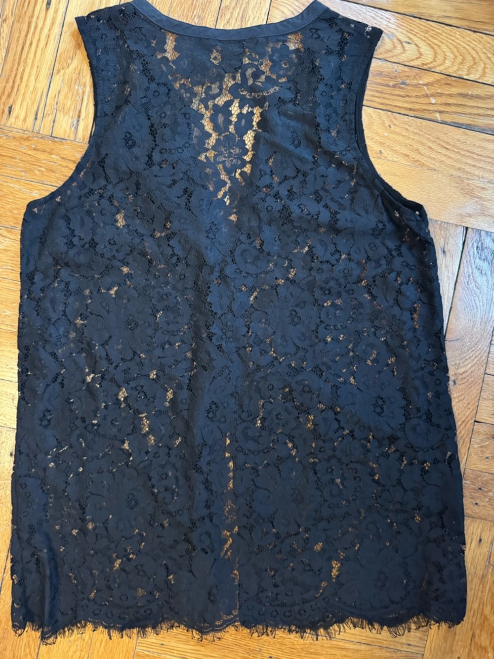 H&M Black Floral Lace Sleeveless Top - Picture 4 of 5